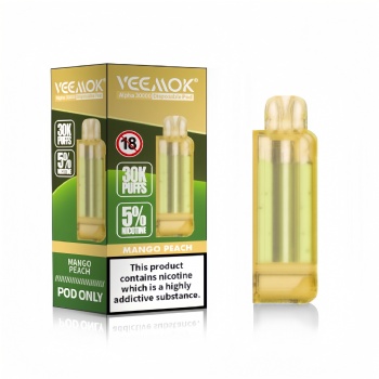 Alhpa 30000 Disposable Pod Mango Peach